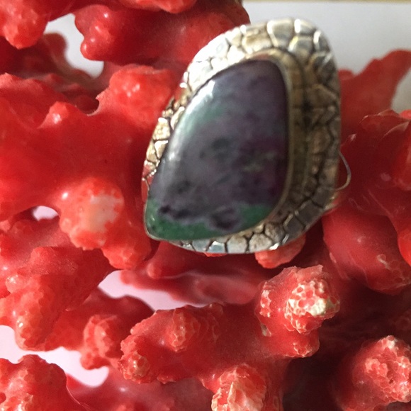 Vintage 925 gem ring - Picture 1 of 6